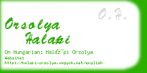 orsolya halapi business card